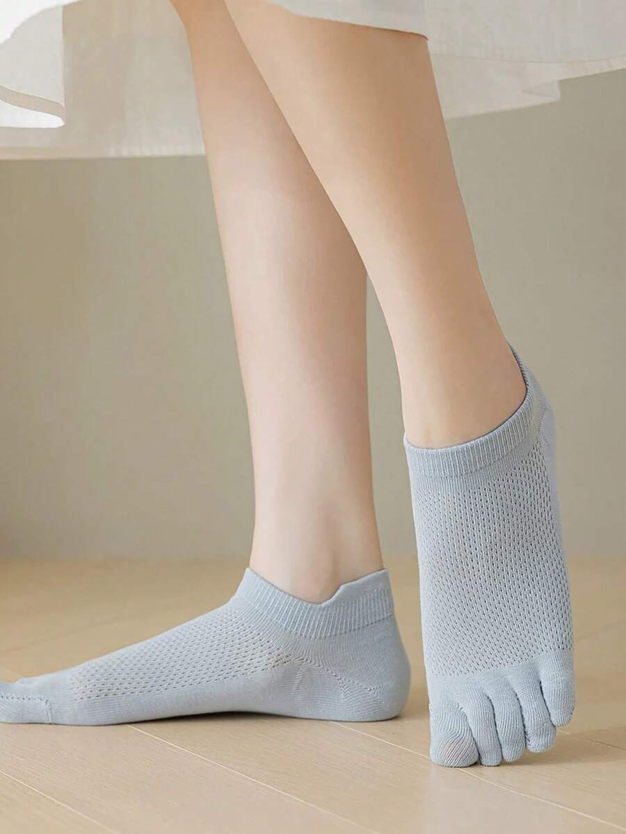 3 Pairs White Mesh Toe Socks F - Ankle Sock Low Cut 评论和价格