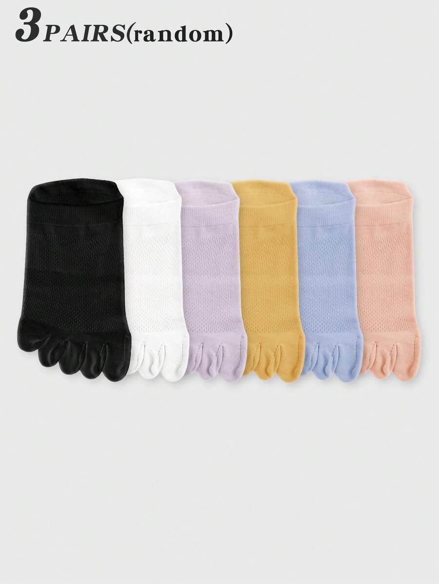 3 Pairs White Mesh Toe Socks F - Ankle Sock Low Cut 评论和价格