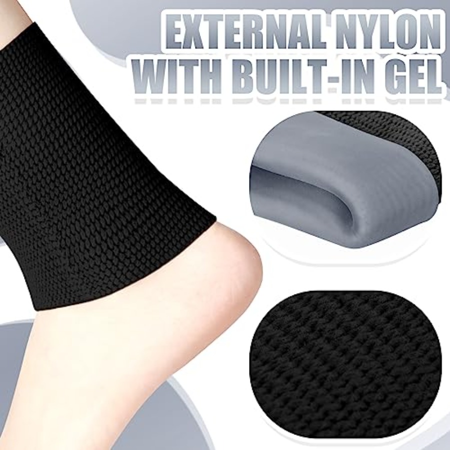 2 Pcs Ankle Gel Sleeves Padded - Ankle Brace Sock 评论和价格