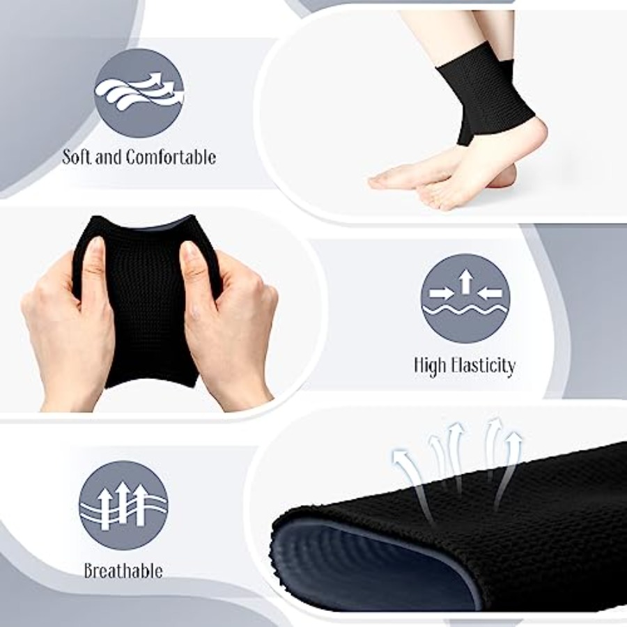 2 Pcs Ankle Gel Sleeves Padded - Ankle Brace Sock 评论和价格