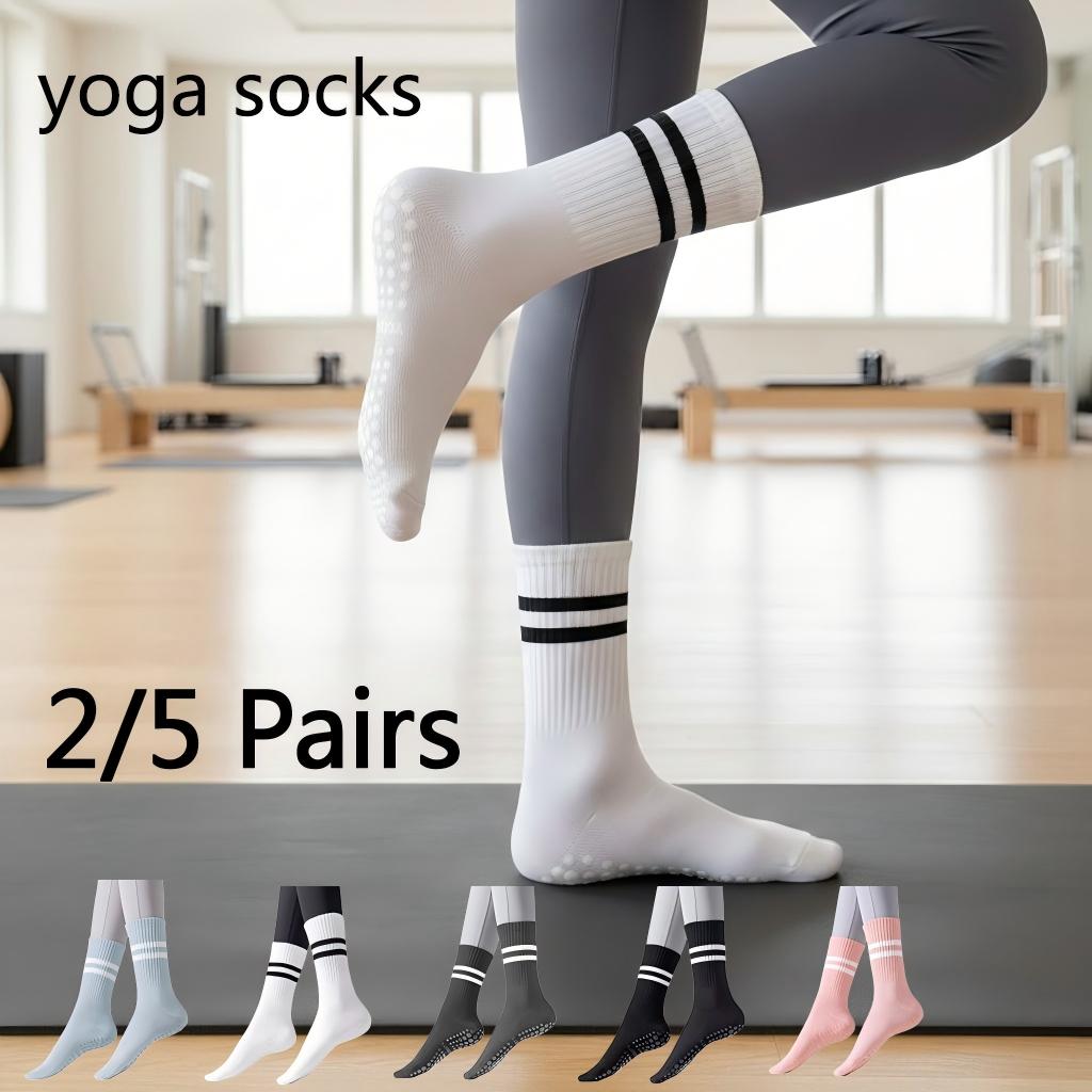 Women Non Slip Yoga Socks, Gri - No Show Sock Women 评论和价格