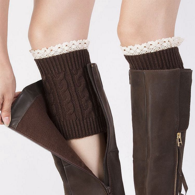 Winter Knit Solid Leg Warmers  - Thermal Sock Winter 评论和价格