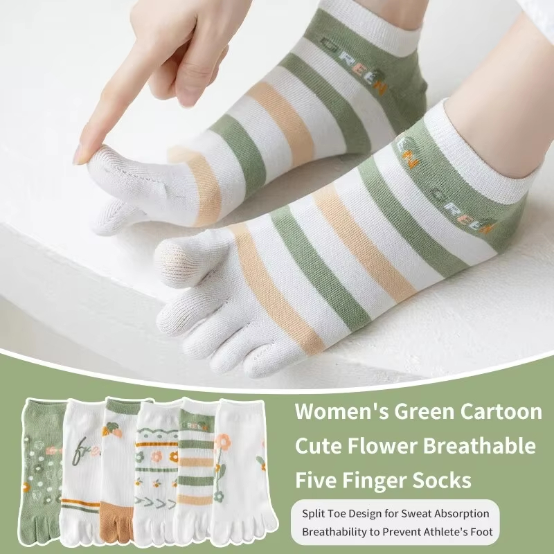 3 Pairs of Women's Spring and  - Toe Sock Split 评论和价格