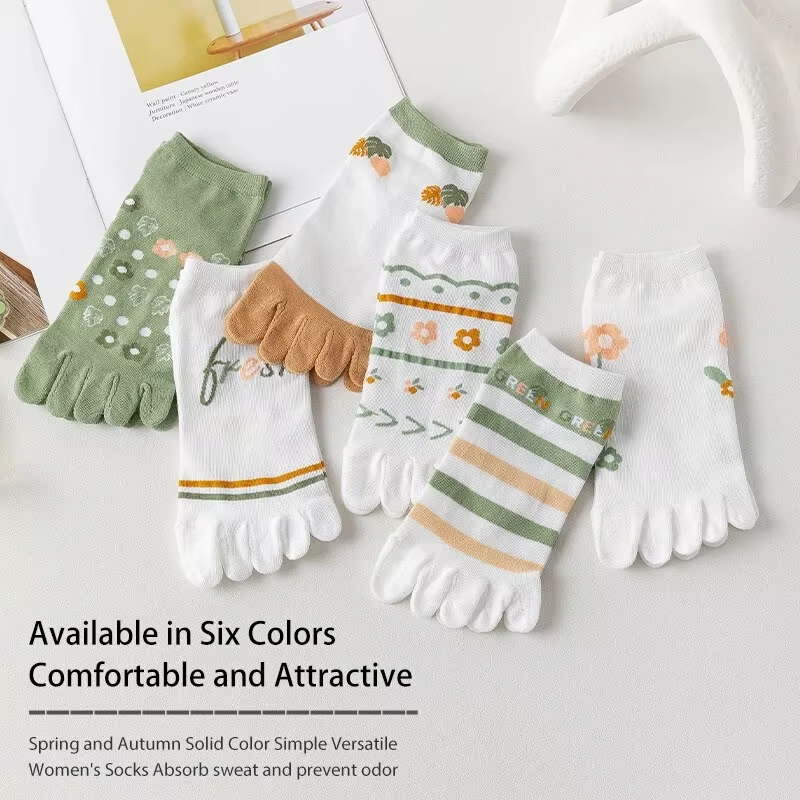 3 Pairs of Women's Spring and  - Toe Sock Split 评论和价格
