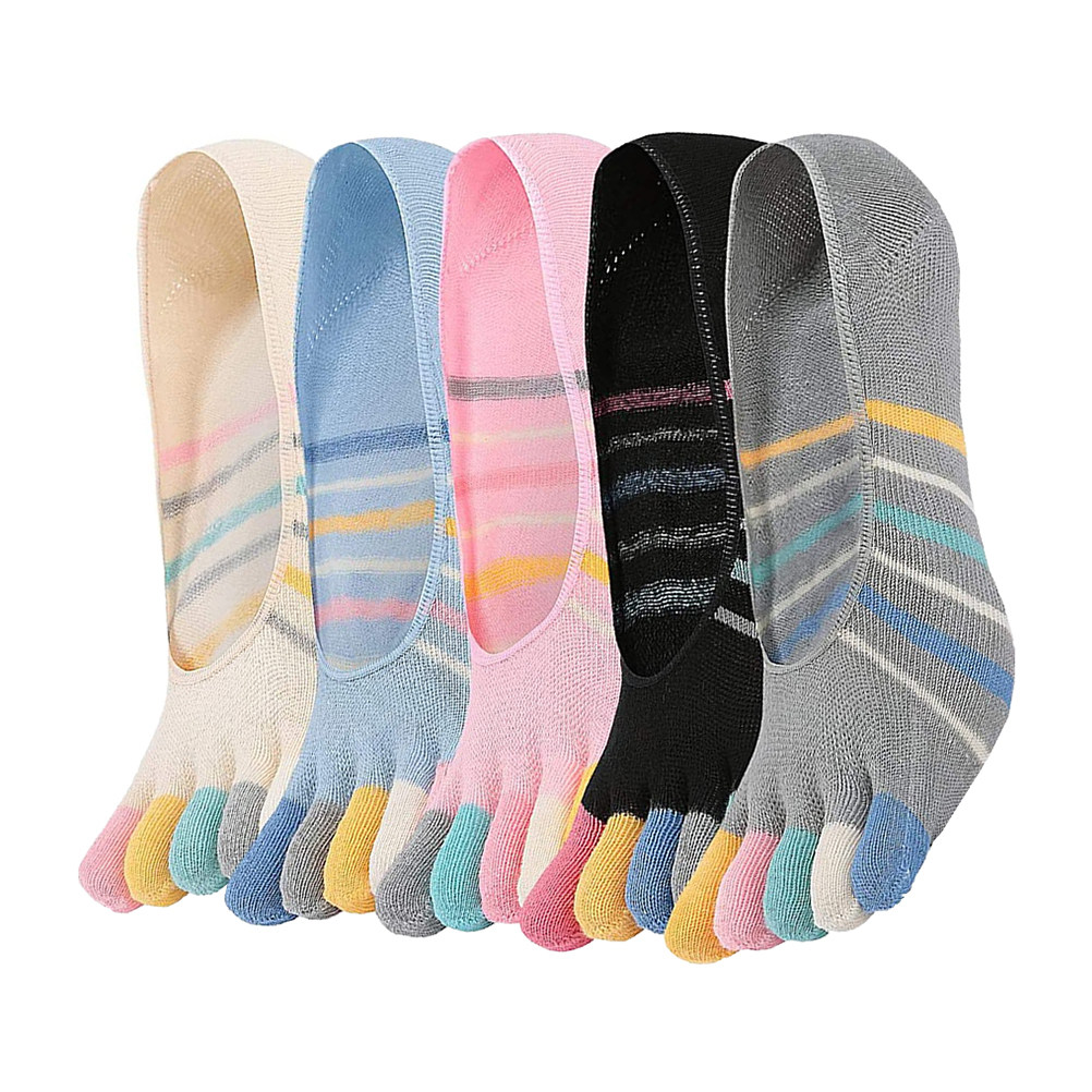 5 Pairs Yoga Five Finger Socks - Invisibility Sock Loafer 评论和价格