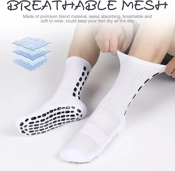 AMLANG Men's Non Slip Grip Soc - Grip Sock Yoga 评论和价格