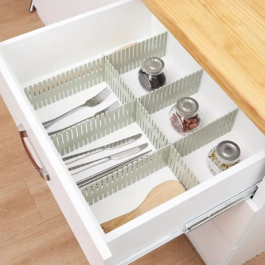 4PCS Adjustable Divider Underw - Sock Organizer Tray 评论和价格