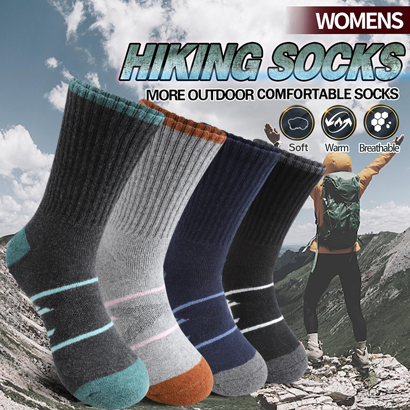 4Pairs Winter Women Mid Tube S - Wool Hiking Sock 评论和价格