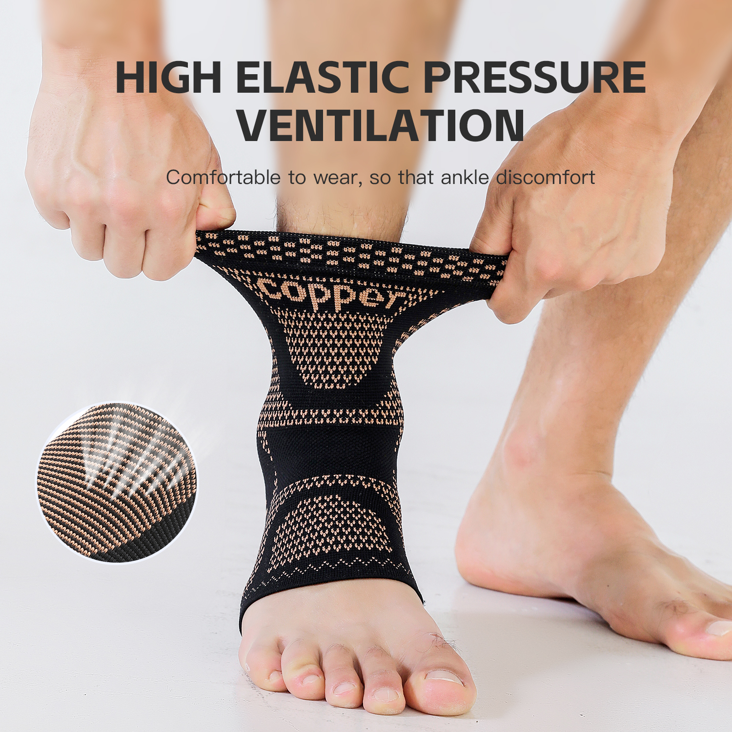 1/2 piece Copper Ankle Brace,I - Ankle Brace Sock 评论和价格