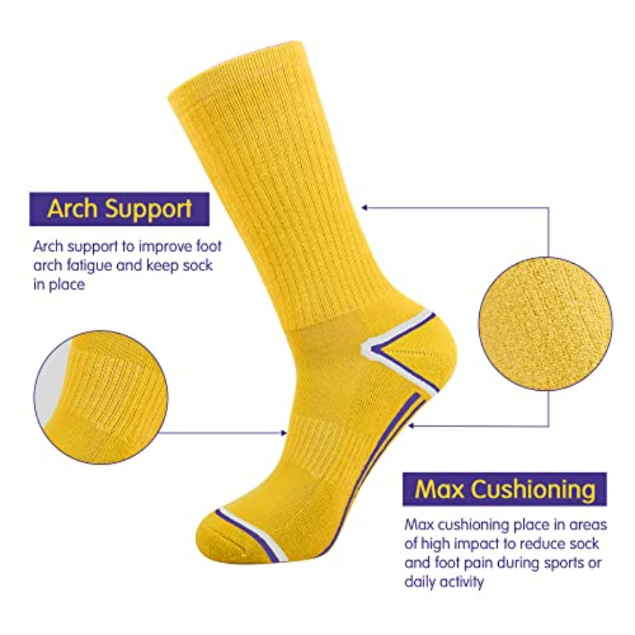 Mens 6 Pack Athletic Performan - Athletic Sock Cushion 评论和价格