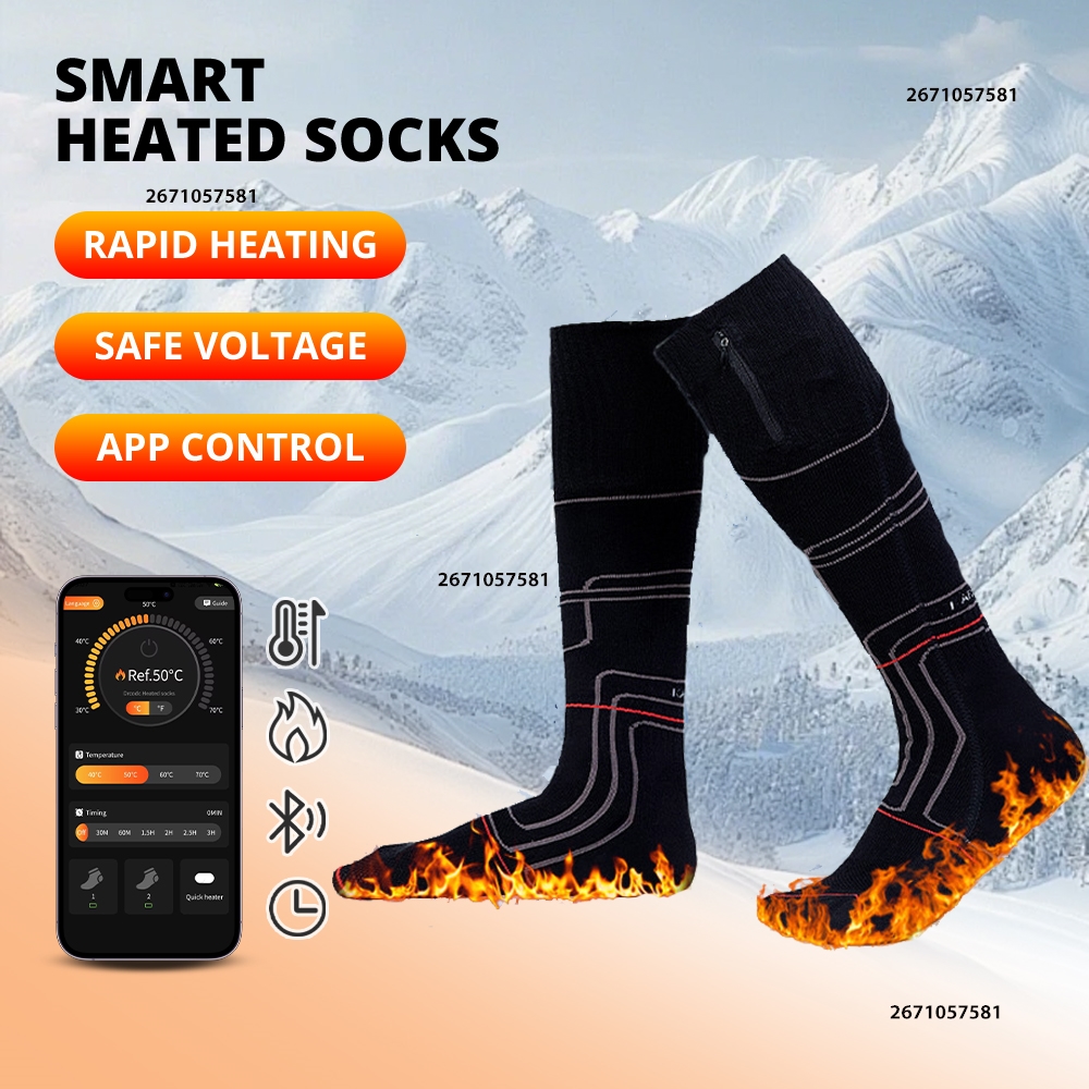 APP Control Heated Socks Recha - Thermal Sock Winter 评论和价格