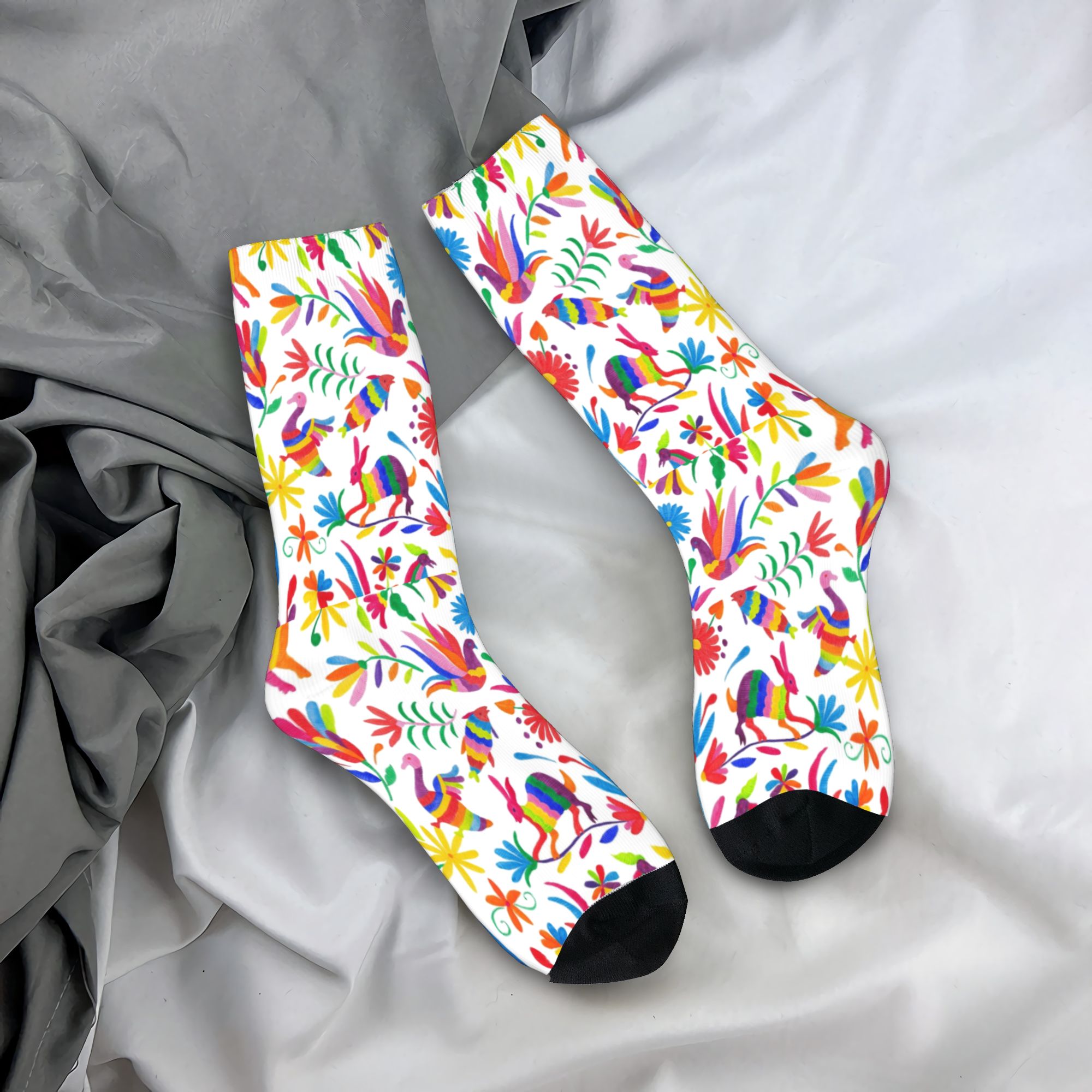 Custom Otomi Folk Mexican Art  - Dress Sock Men 评论和价格