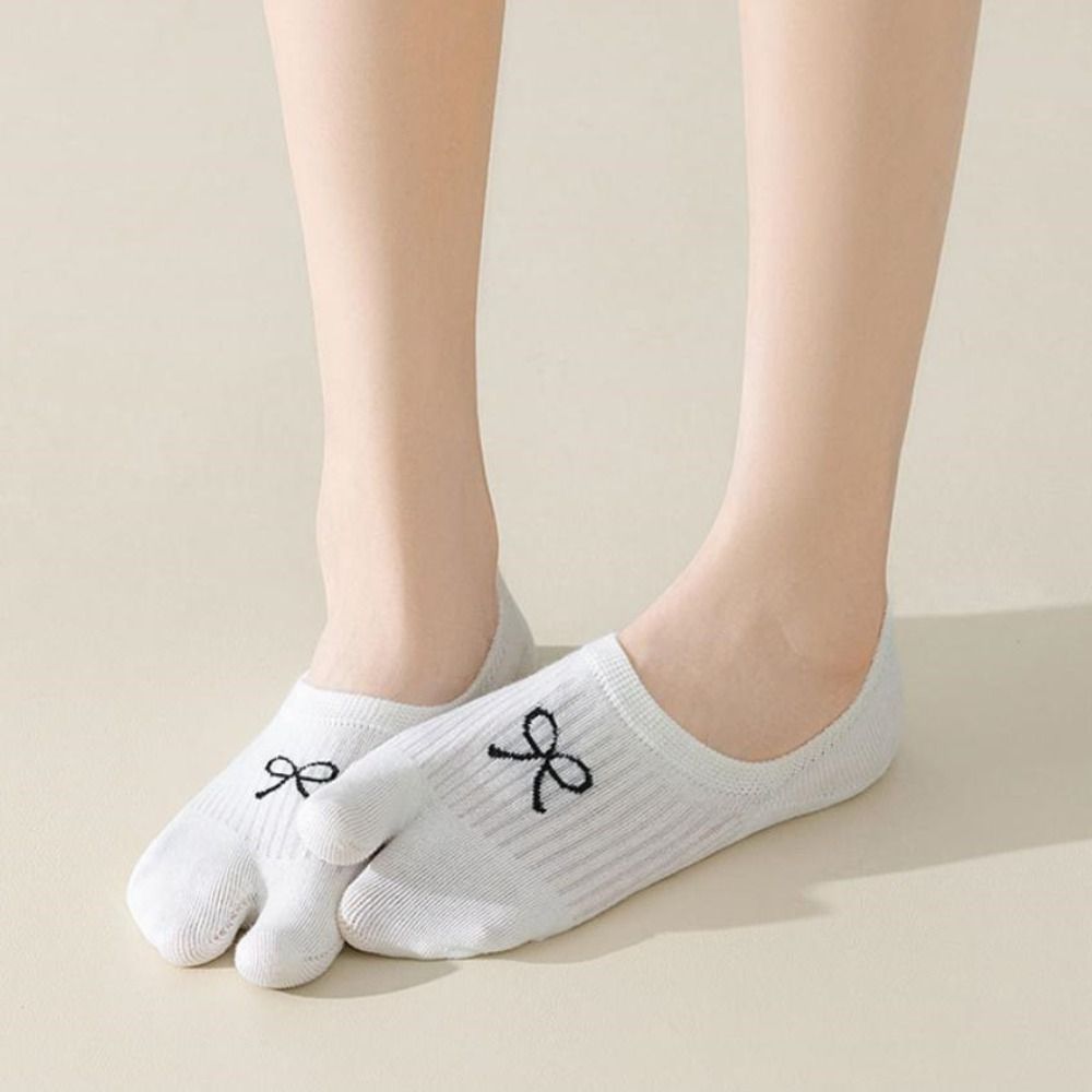 3Pairs Short Tube Two Toe Boat - Toe Sock Split 评论和价格