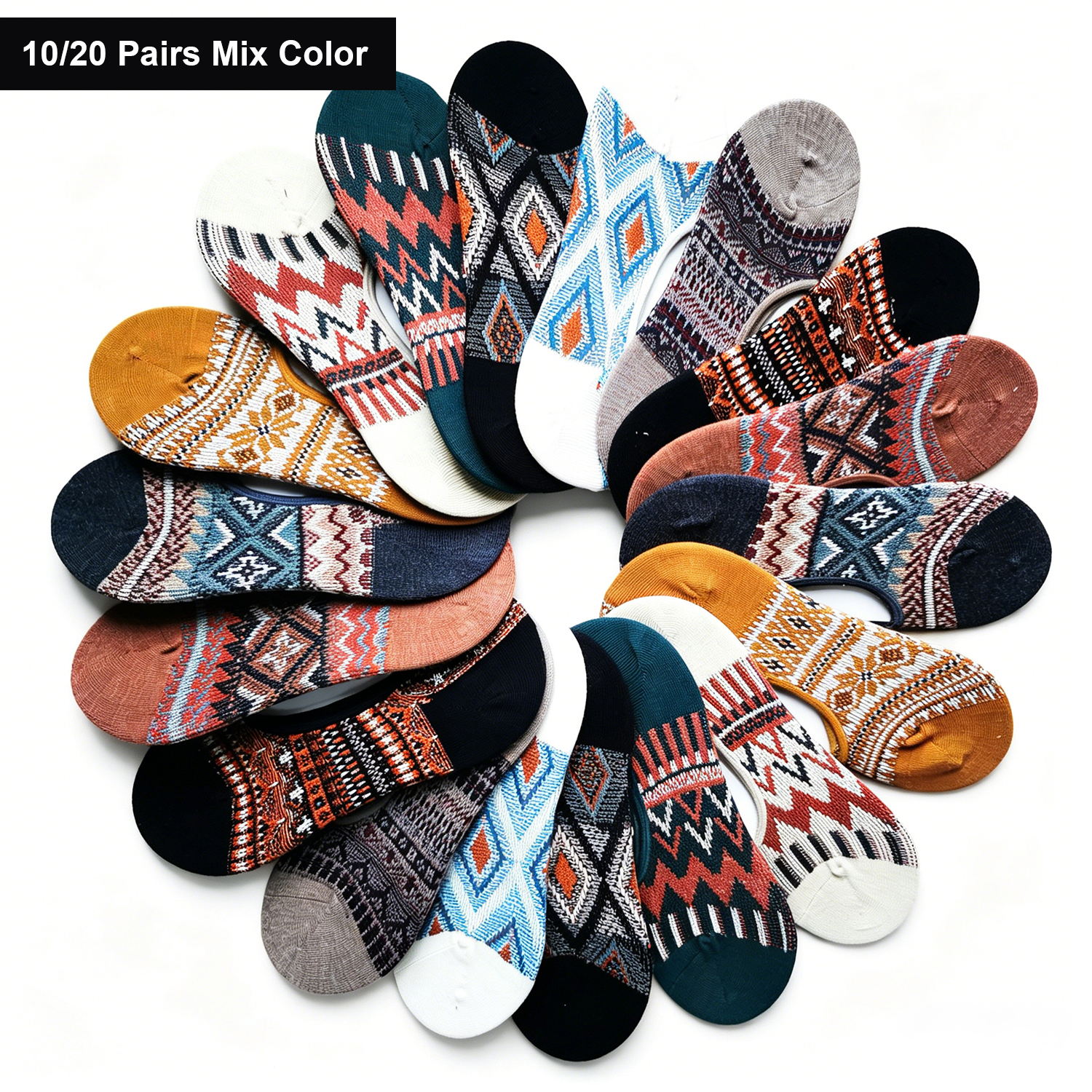 10/20 Pairs No Show Socks Men  - No Show Sock Women 评论和价格