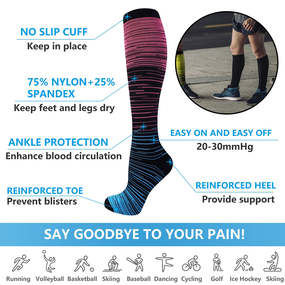 GOMOREON 6Pairs Compression So - Compression Sock Medical 评论和价格