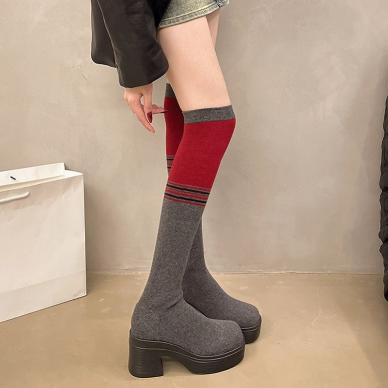 Korean Style Women 2025 Autumn - Knee High Sock Women 评论和价格
