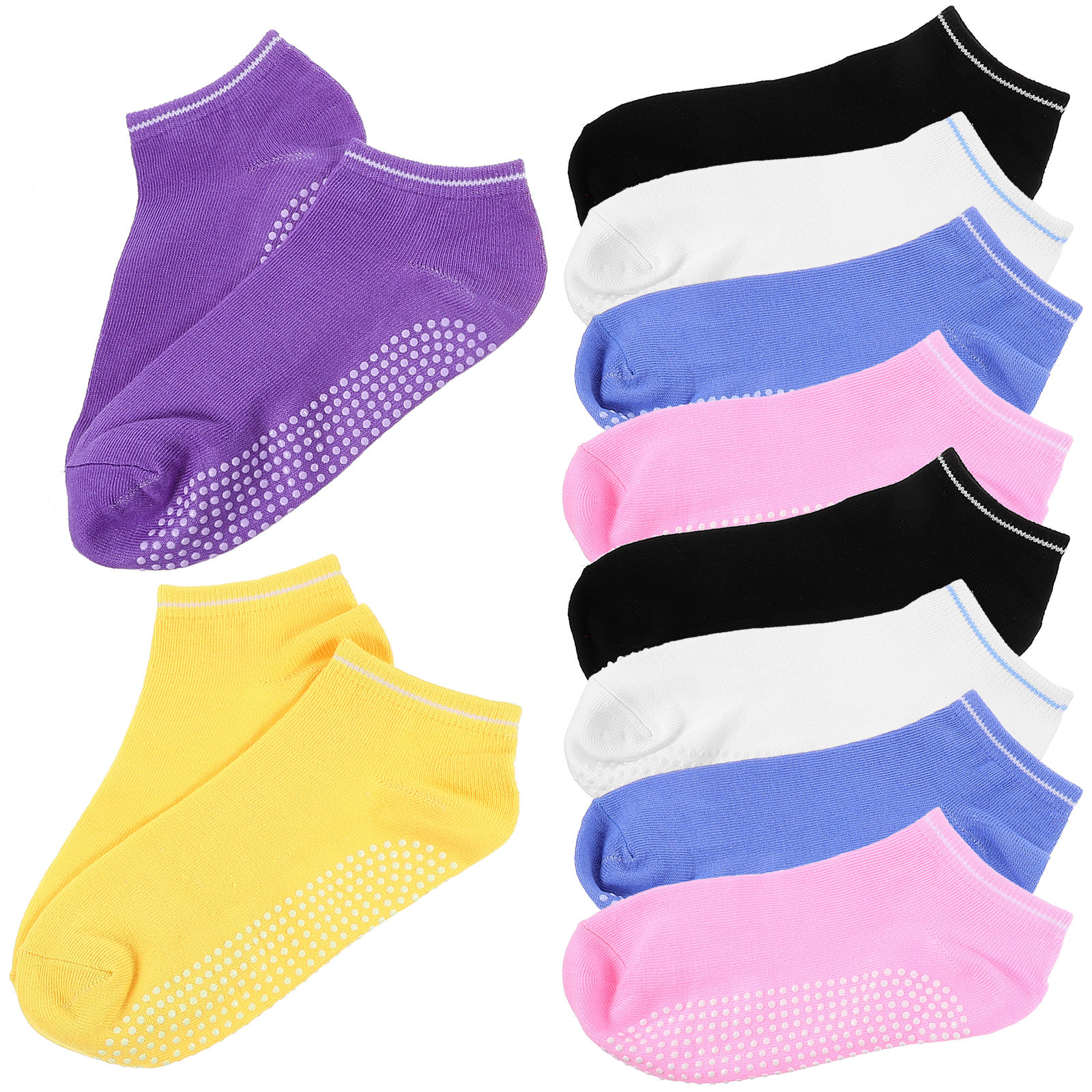 6Pairs Breathable Anti-Slip Yo - Grip Sock Yoga 评论和价格